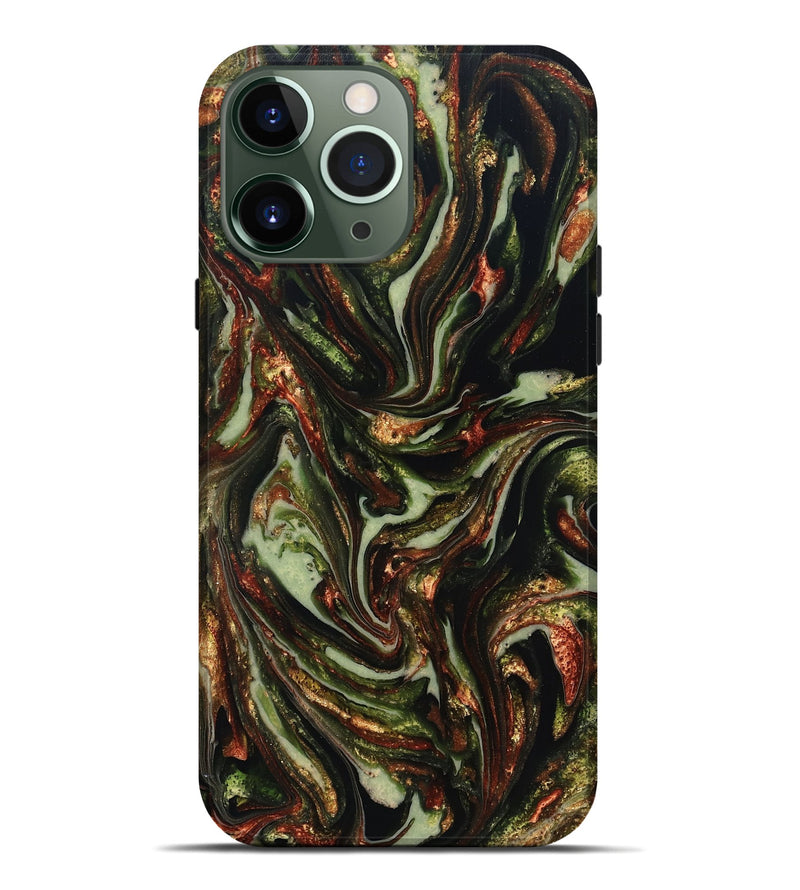 iPhone 13 Pro Max ResinArt Live Edge Phone Case - Dorthy (Green, 820802)