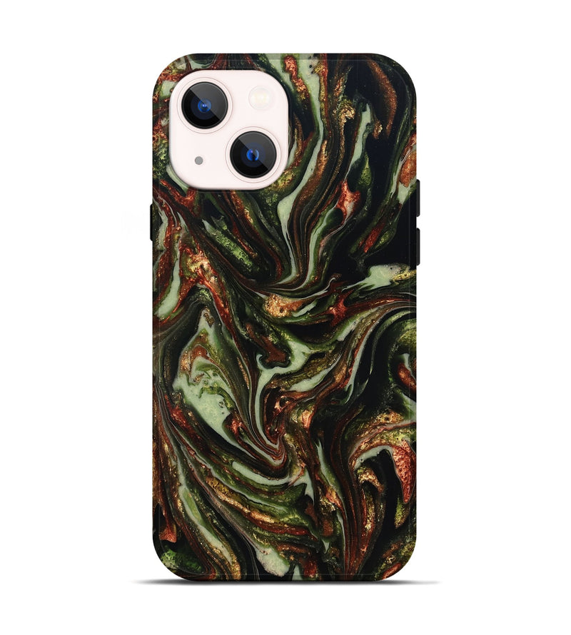 iPhone 14 ResinArt Live Edge Phone Case - Dorthy (Green, 820802)