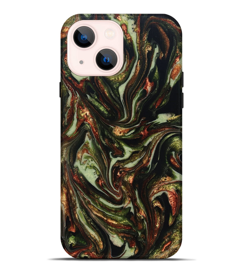 iPhone 14 Plus ResinArt Live Edge Phone Case - Dorthy (Green, 820802)