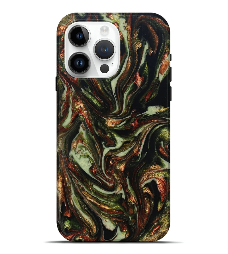 iPhone 15 Pro Max ResinArt Live Edge Phone Case - Dorthy (Green, 820802)
