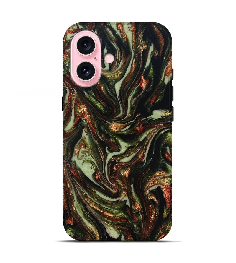 iPhone 17 ResinArt Live Edge Phone Case - Dorthy (Green, 820802)