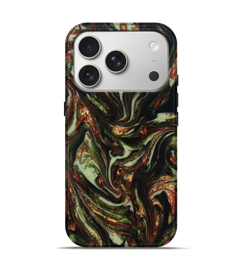 iPhone 17 Pro ResinArt Live Edge Phone Case - Dorthy (Green, 820802)