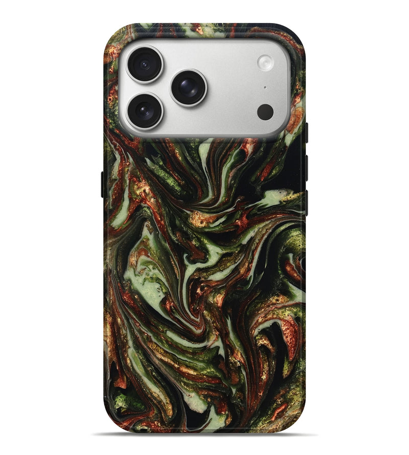iPhone 17 Pro Max ResinArt Live Edge Phone Case - Dorthy (Green, 820802)