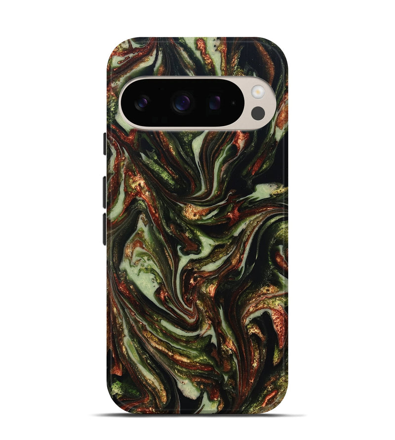 Pixel 10 Pro ResinArt Live Edge Phone Case - Dorthy (Green, 820802)