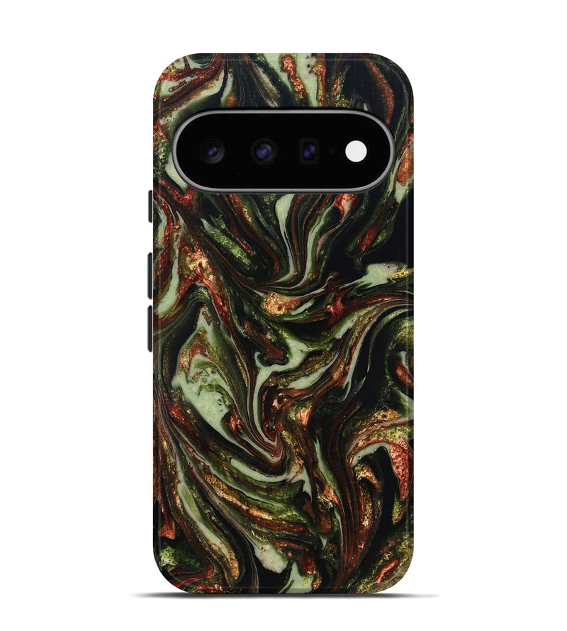 Pixel 11 ResinArt Live Edge Phone Case - Dorthy (Green, 820802)
