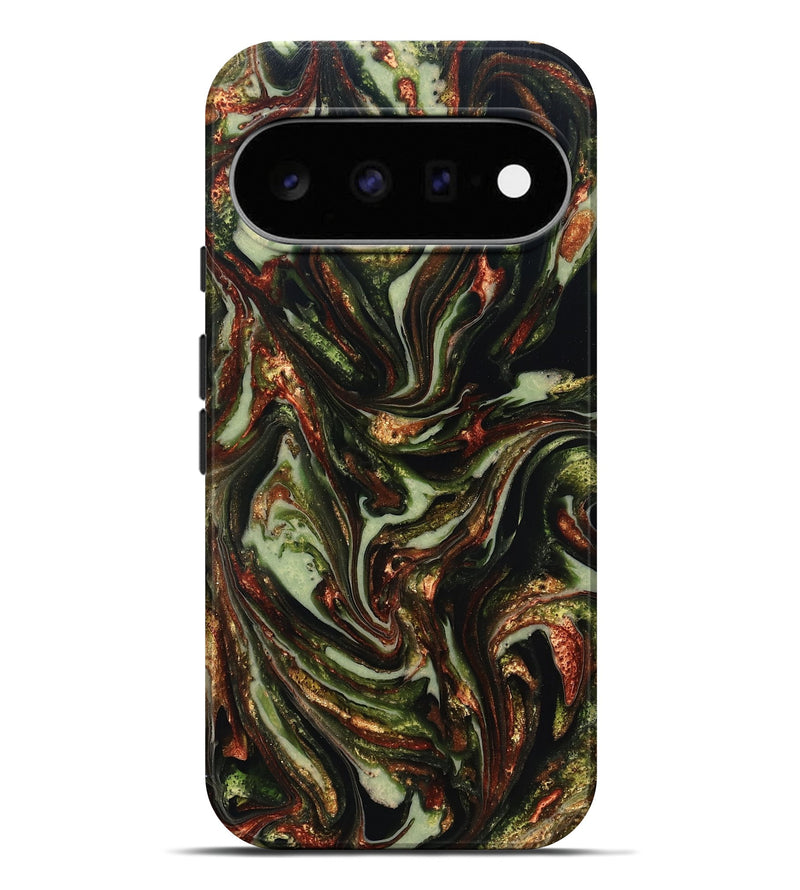 Pixel 11 Pro XL ResinArt Live Edge Phone Case - Dorthy (Green, 820802)