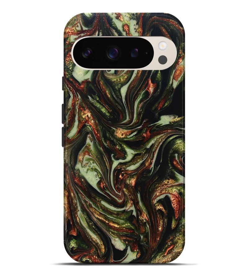 Pixel 9 Pro XL ResinArt Live Edge Phone Case - Dorthy (Green, 820802)