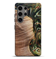 Galaxy S25 Ultra Wood Live Edge Phone Case - Yoselin (Green, 820803)