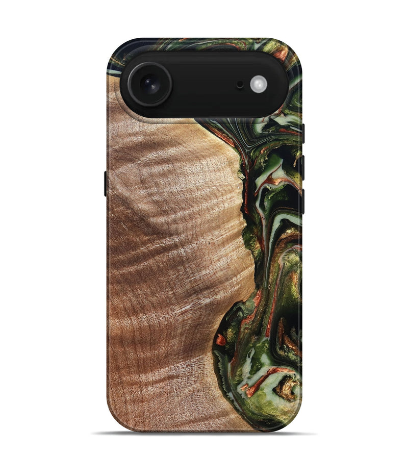 iPhone 17 Air Wood Live Edge Phone Case - Yoselin (Green, 820803)