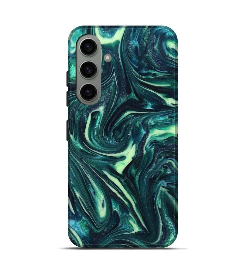 Galaxy S24 ResinArt Live Edge Phone Case - Fabian (Green, 820804)