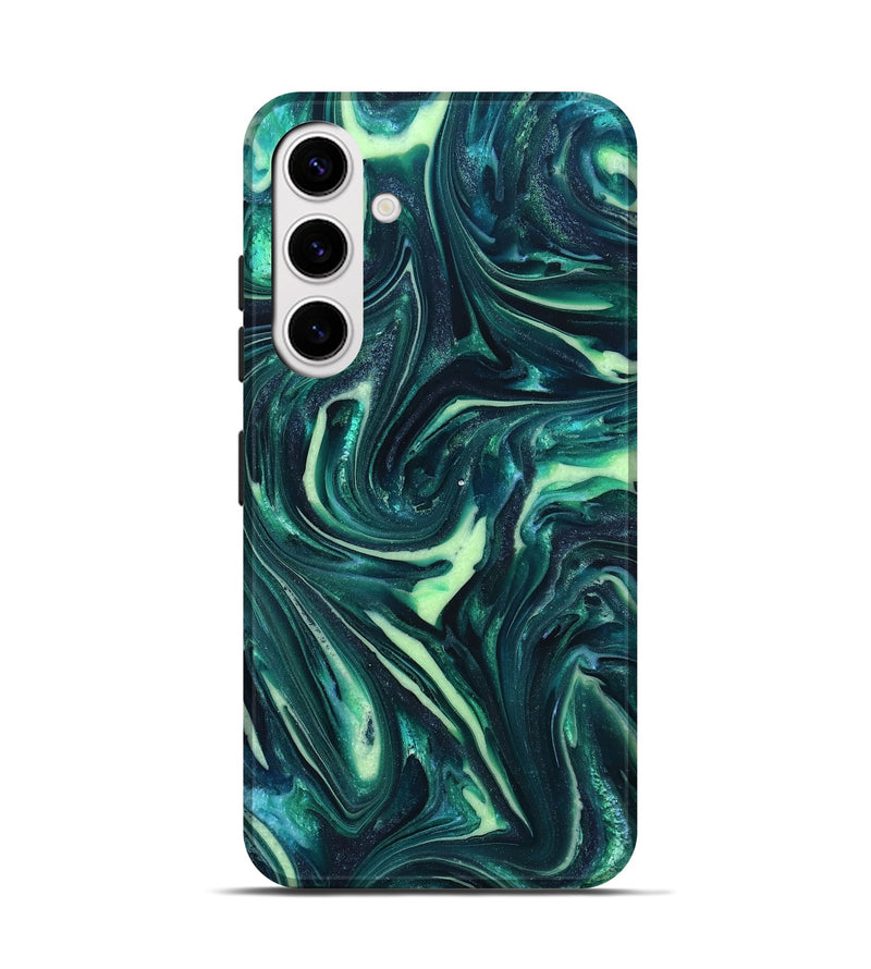 Galaxy S25 ResinArt Live Edge Phone Case - Fabian (Green, 820804)