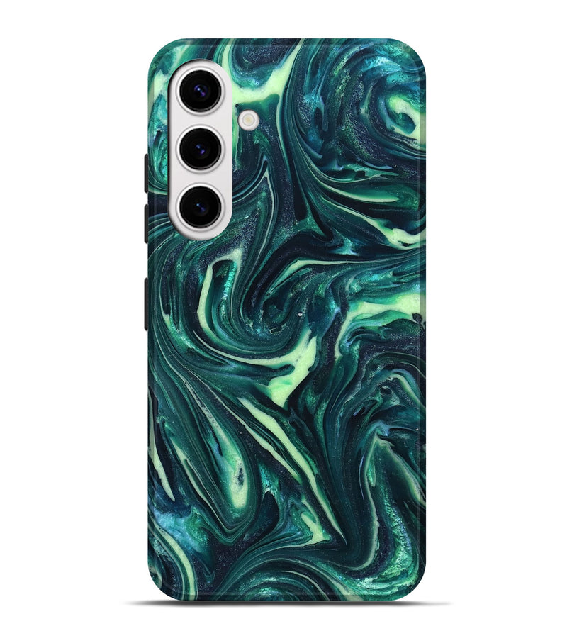 Galaxy S25 Plus ResinArt Live Edge Phone Case - Fabian (Green, 820804)