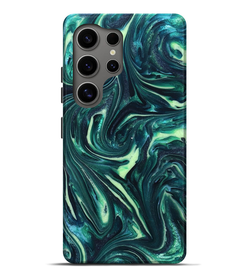 Galaxy S25 Ultra ResinArt Live Edge Phone Case - Fabian (Green, 820804)