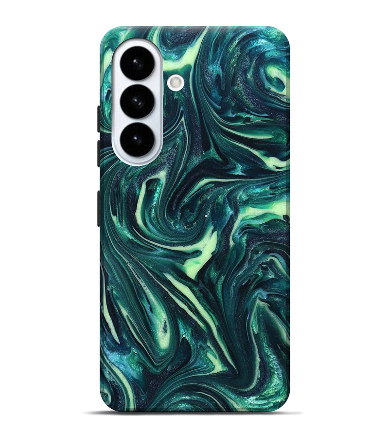 Galaxy S26 Plus ResinArt Live Edge Phone Case - Fabian (Green, 820804)