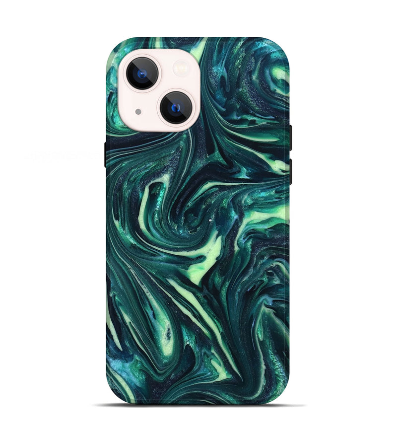 iPhone 13 ResinArt Live Edge Phone Case - Fabian (Green, 820804)