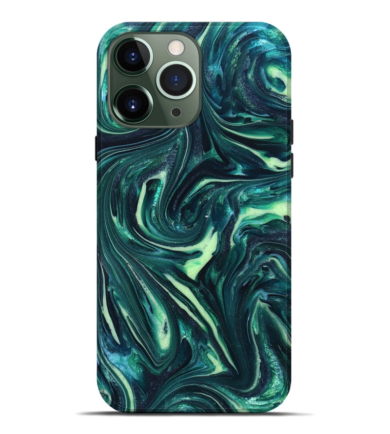 iPhone 13 Pro Max ResinArt Live Edge Phone Case - Fabian (Green, 820804)