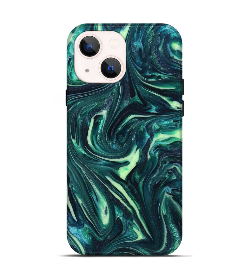 iPhone 14 ResinArt Live Edge Phone Case - Fabian (Green, 820804)