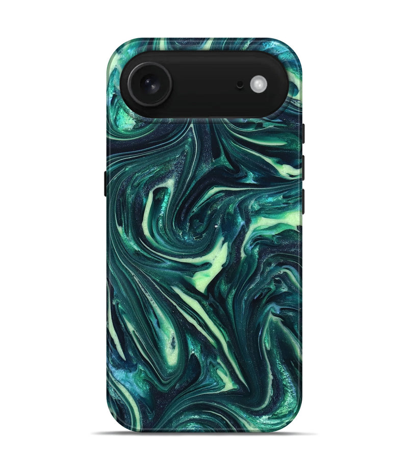 iPhone 17 Air ResinArt Live Edge Phone Case - Fabian (Green, 820804)
