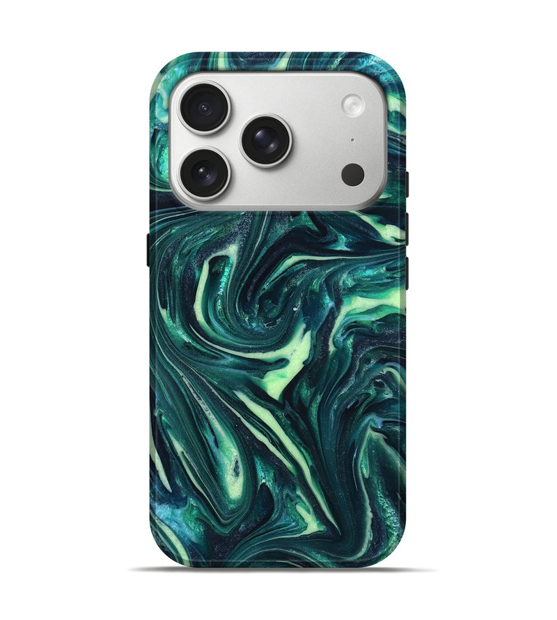 iPhone 17 Pro ResinArt Live Edge Phone Case - Fabian (Green, 820804)