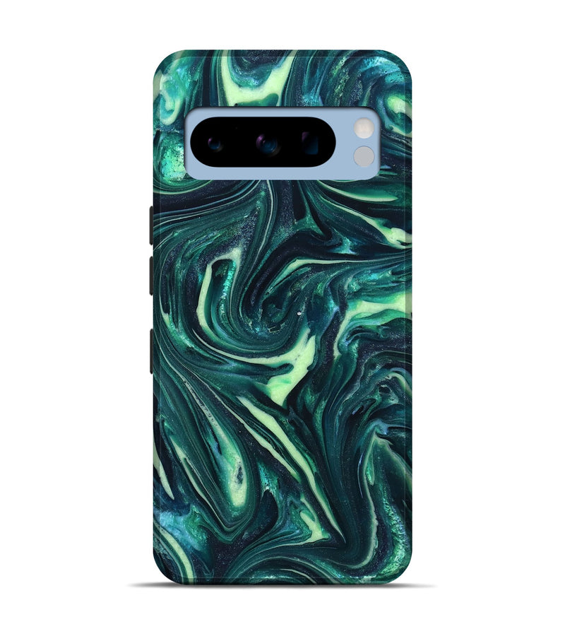 Pixel 8 Pro ResinArt Live Edge Phone Case - Fabian (Green, 820804)
