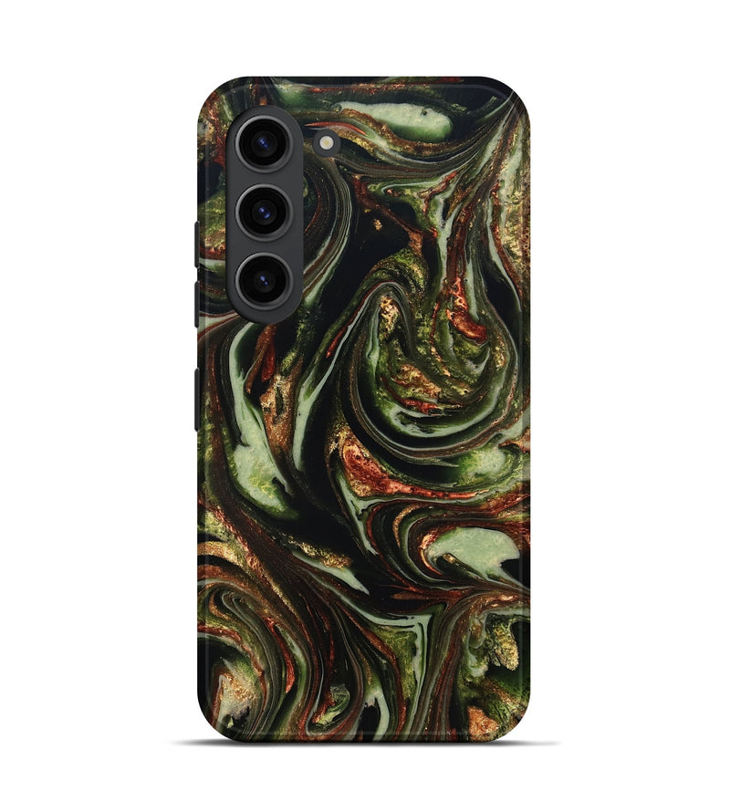 Galaxy S23 ResinArt Live Edge Phone Case - Brandee (Green, 820805)