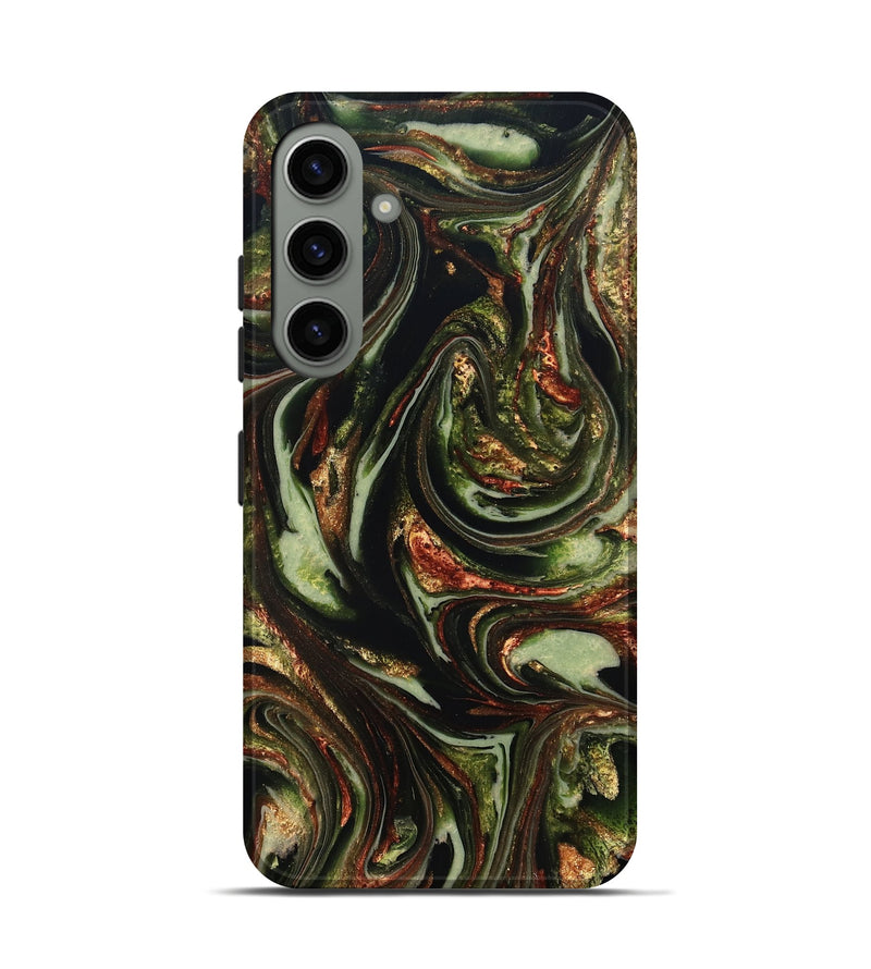 Galaxy S24 ResinArt Live Edge Phone Case - Brandee (Green, 820805)