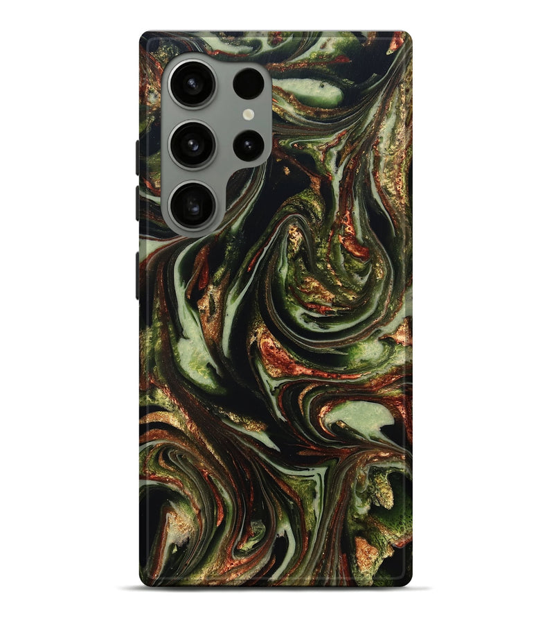 Galaxy S24 Ultra ResinArt Live Edge Phone Case - Brandee (Green, 820805)