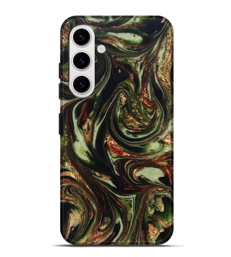 Galaxy S25 Plus ResinArt Live Edge Phone Case - Brandee (Green, 820805)