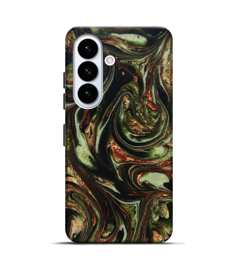 Galaxy S26 ResinArt Live Edge Phone Case - Brandee (Green, 820805)