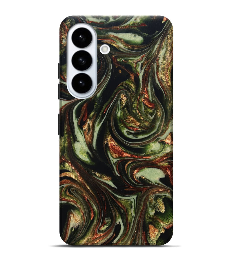 Galaxy S26 Plus ResinArt Live Edge Phone Case - Brandee (Green, 820805)