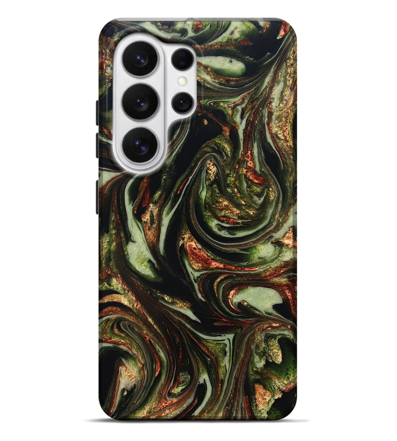 Galaxy S26 Ultra ResinArt Live Edge Phone Case - Brandee (Green, 820805)