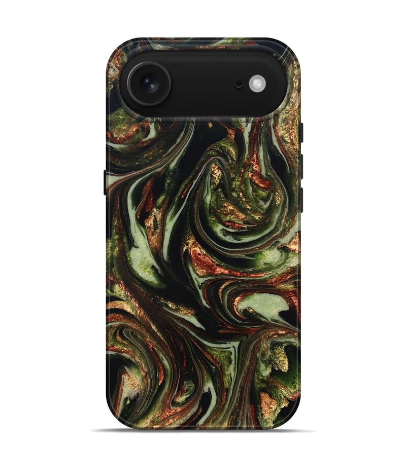 iPhone 17 Air ResinArt Live Edge Phone Case - Brandee (Green, 820805)