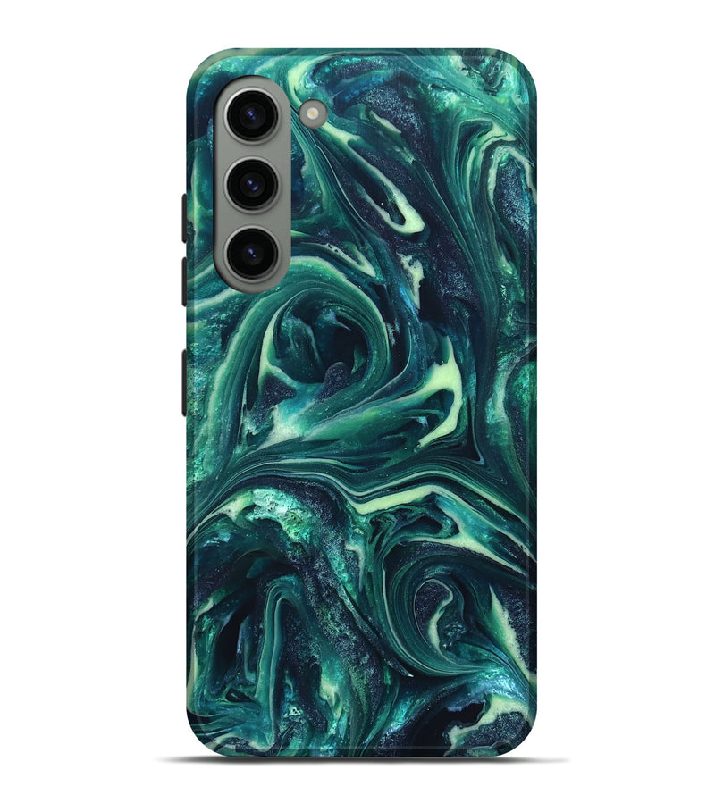 Galaxy S23 Plus ResinArt Live Edge Phone Case - Dimitri (Green, 820808)