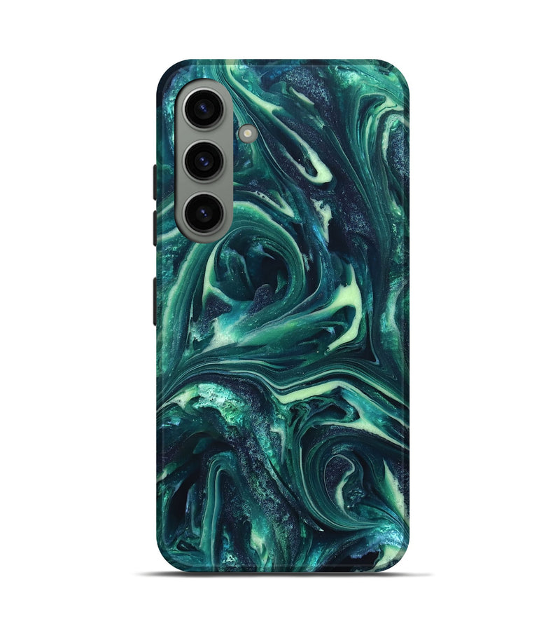 Galaxy S24 ResinArt Live Edge Phone Case - Dimitri (Green, 820808)