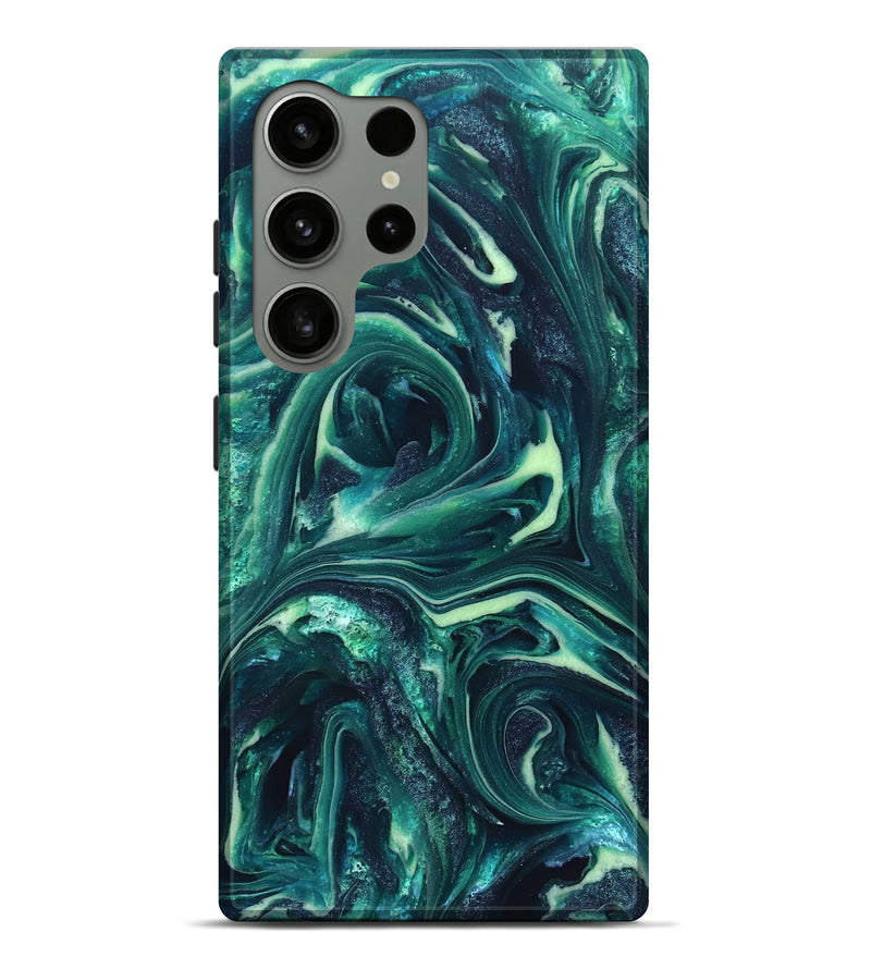 Galaxy S24 Ultra ResinArt Live Edge Phone Case - Dimitri (Green, 820808)
