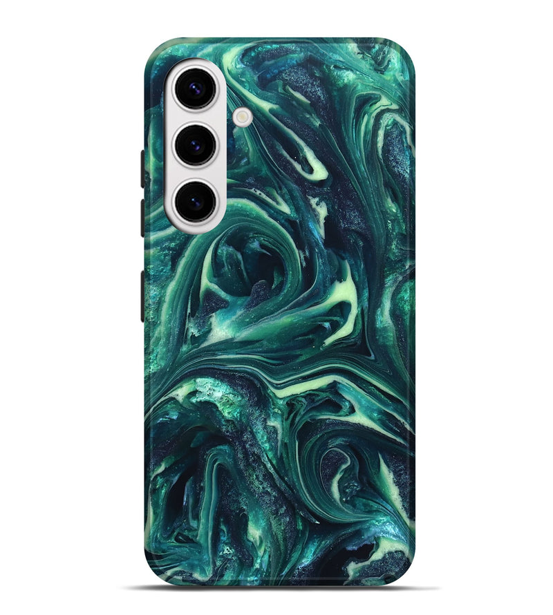 Galaxy S25 Plus ResinArt Live Edge Phone Case - Dimitri (Green, 820808)