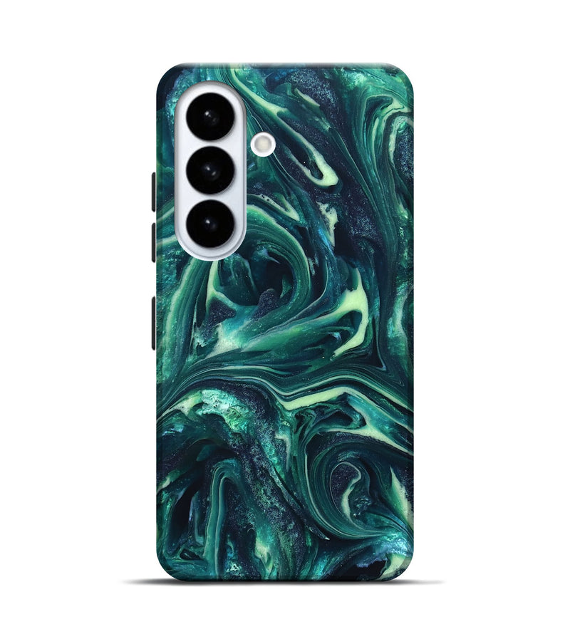 Galaxy S26 ResinArt Live Edge Phone Case - Dimitri (Green, 820808)