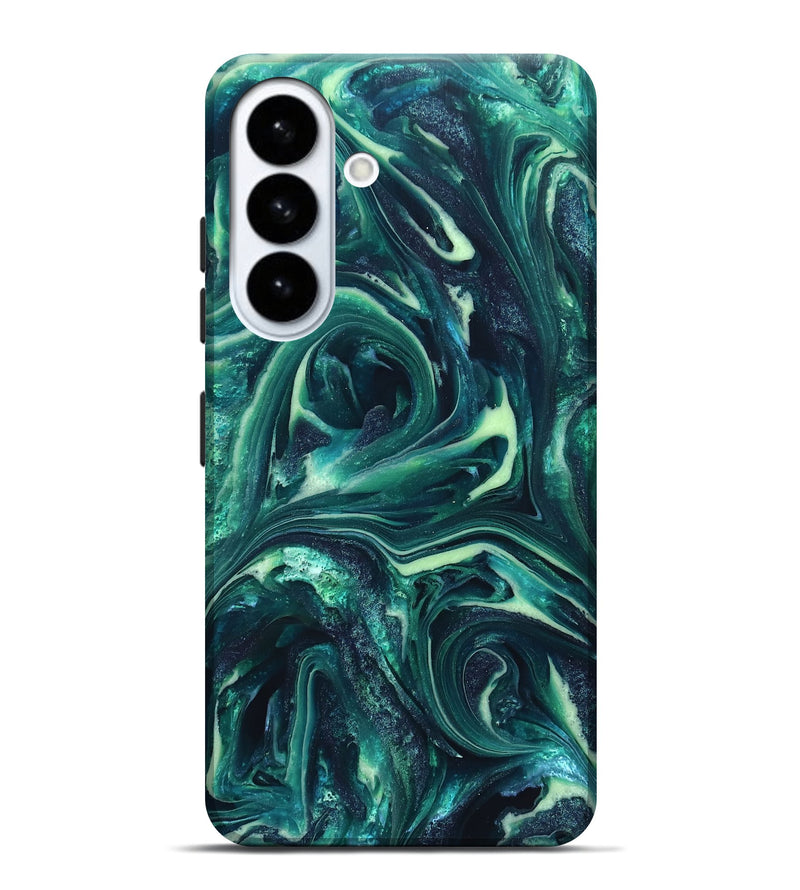 Galaxy S26 Plus ResinArt Live Edge Phone Case - Dimitri (Green, 820808)