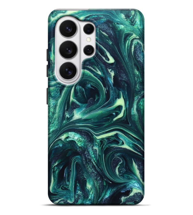 Galaxy S26 Ultra ResinArt Live Edge Phone Case - Dimitri (Green, 820808)