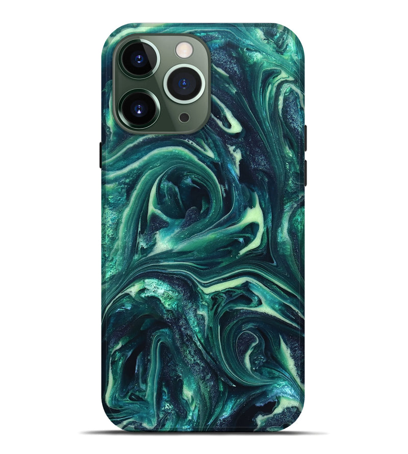iPhone 13 Pro Max ResinArt Live Edge Phone Case - Dimitri (Green, 820808)