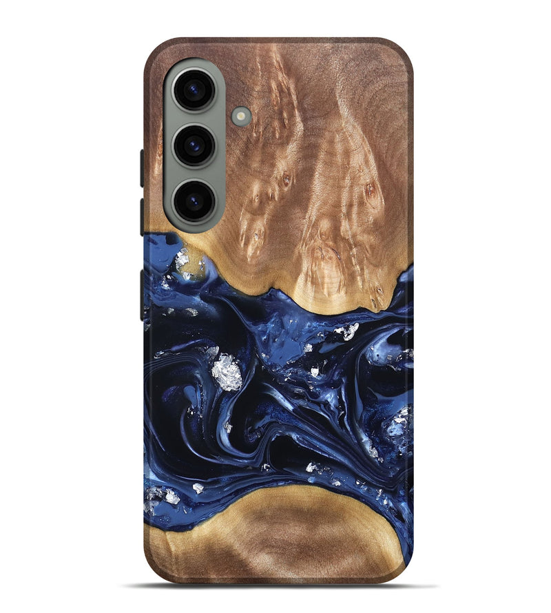 Galaxy S24 Plus Wood Live Edge Phone Case - Cortney (Blue, 820809)
