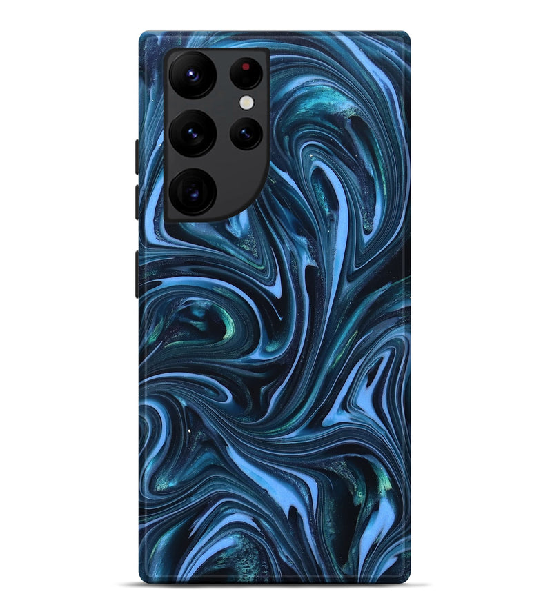 Galaxy S22 Ultra ResinArt Live Edge Phone Case - Amy (Blue, 820810)