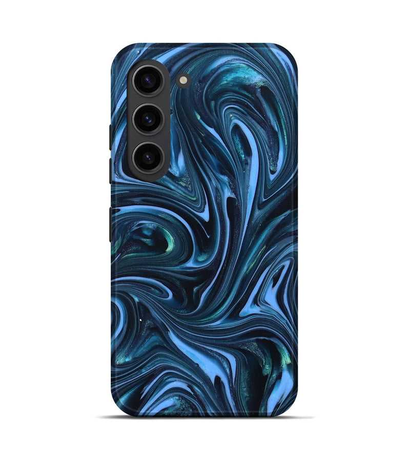 Galaxy S23 ResinArt Live Edge Phone Case - Amy (Blue, 820810)