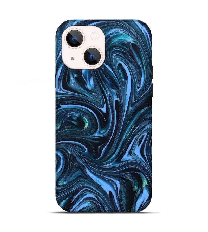 iPhone 13 ResinArt Live Edge Phone Case - Amy (Blue, 820810)