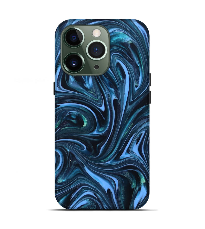 iPhone 13 Pro ResinArt Live Edge Phone Case - Amy (Blue, 820810)