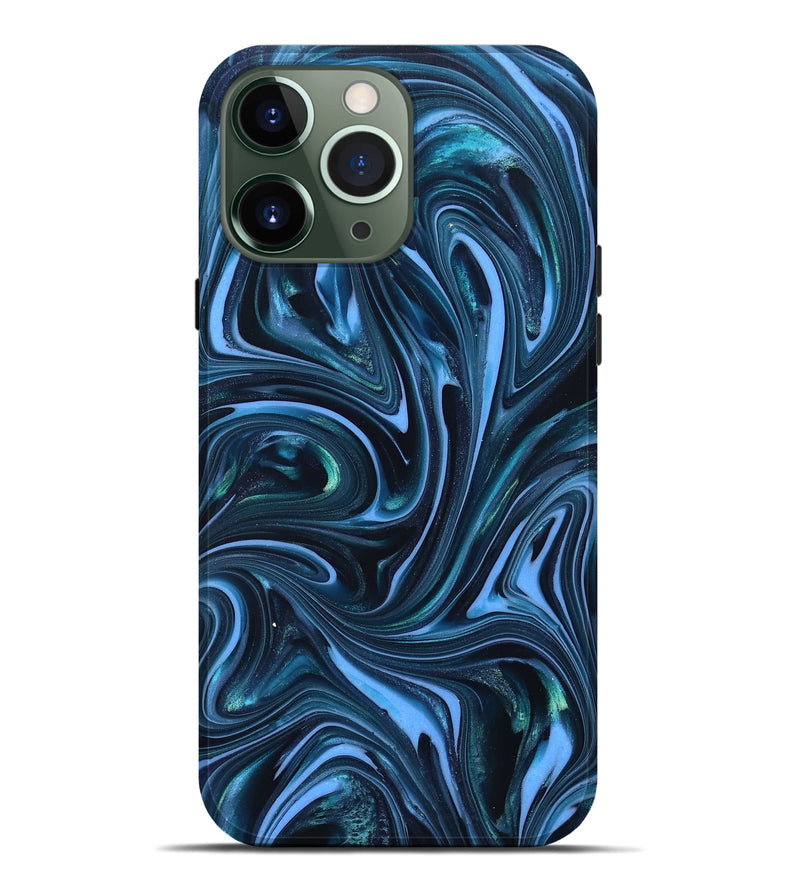 iPhone 13 Pro Max ResinArt Live Edge Phone Case - Amy (Blue, 820810)