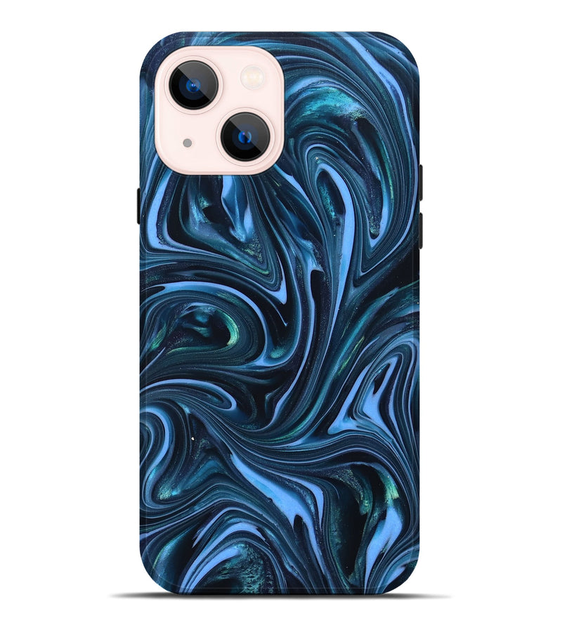 iPhone 14 Plus ResinArt Live Edge Phone Case - Amy (Blue, 820810)
