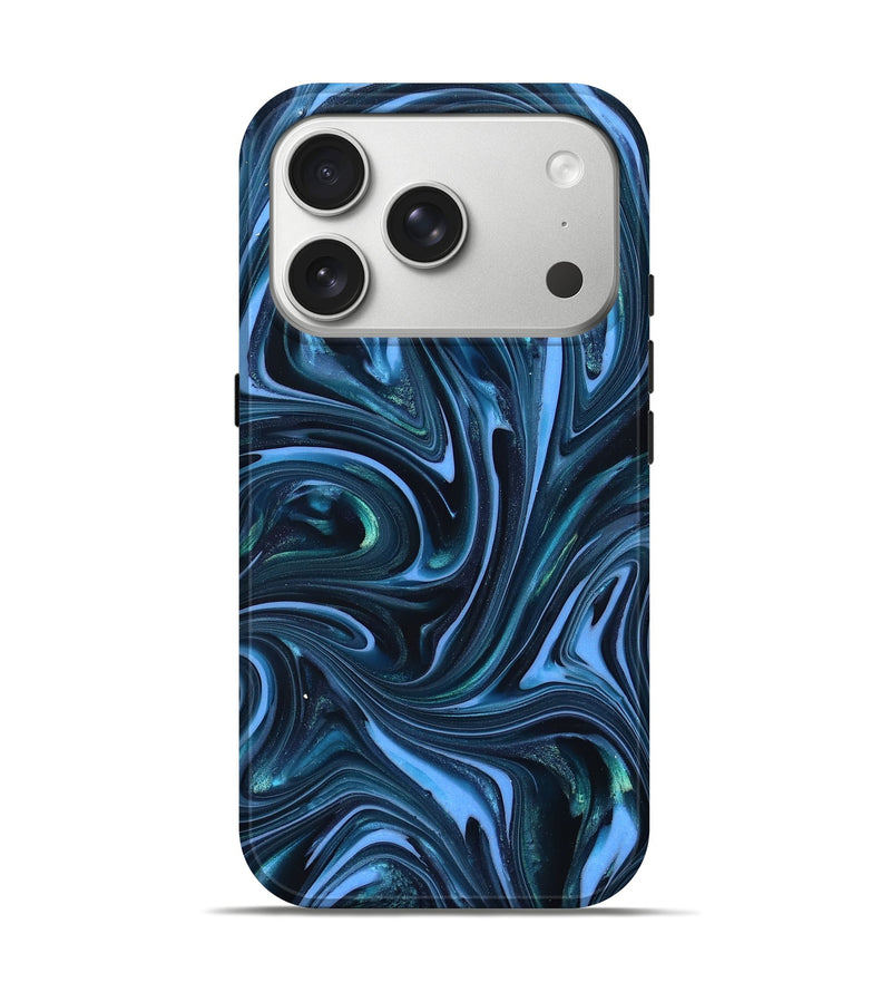 iPhone 17 Pro ResinArt Live Edge Phone Case - Amy (Blue, 820810)