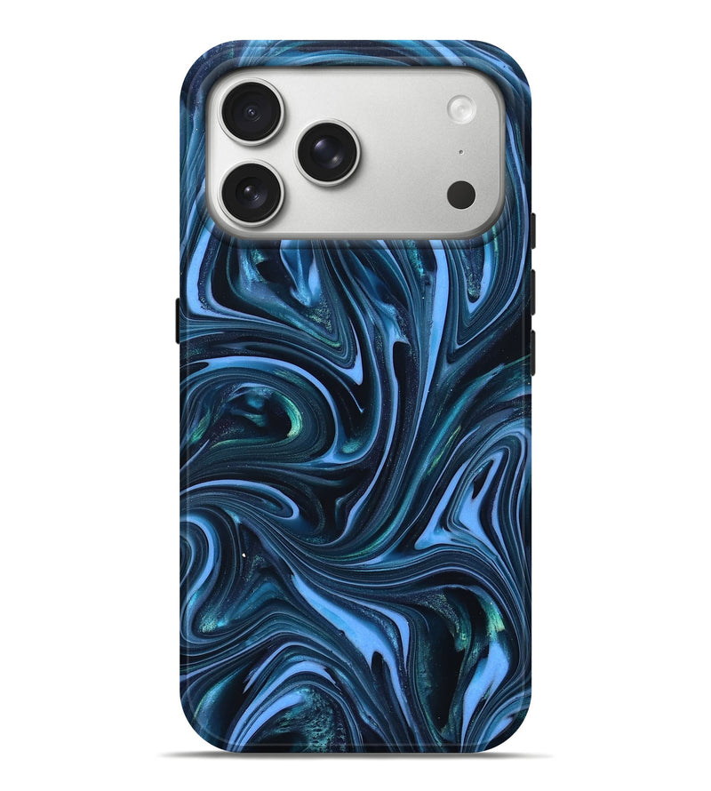 iPhone 17 Pro Max ResinArt Live Edge Phone Case - Amy (Blue, 820810)