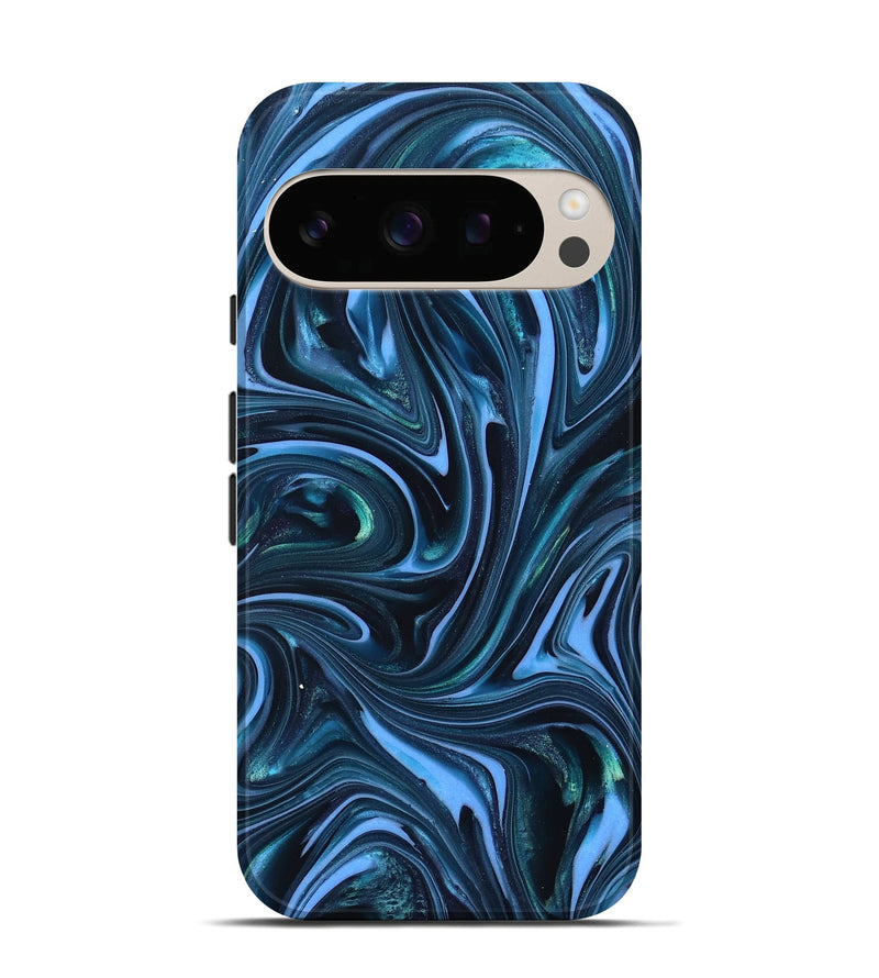 Pixel 10 ResinArt Live Edge Phone Case - Amy (Blue, 820810)